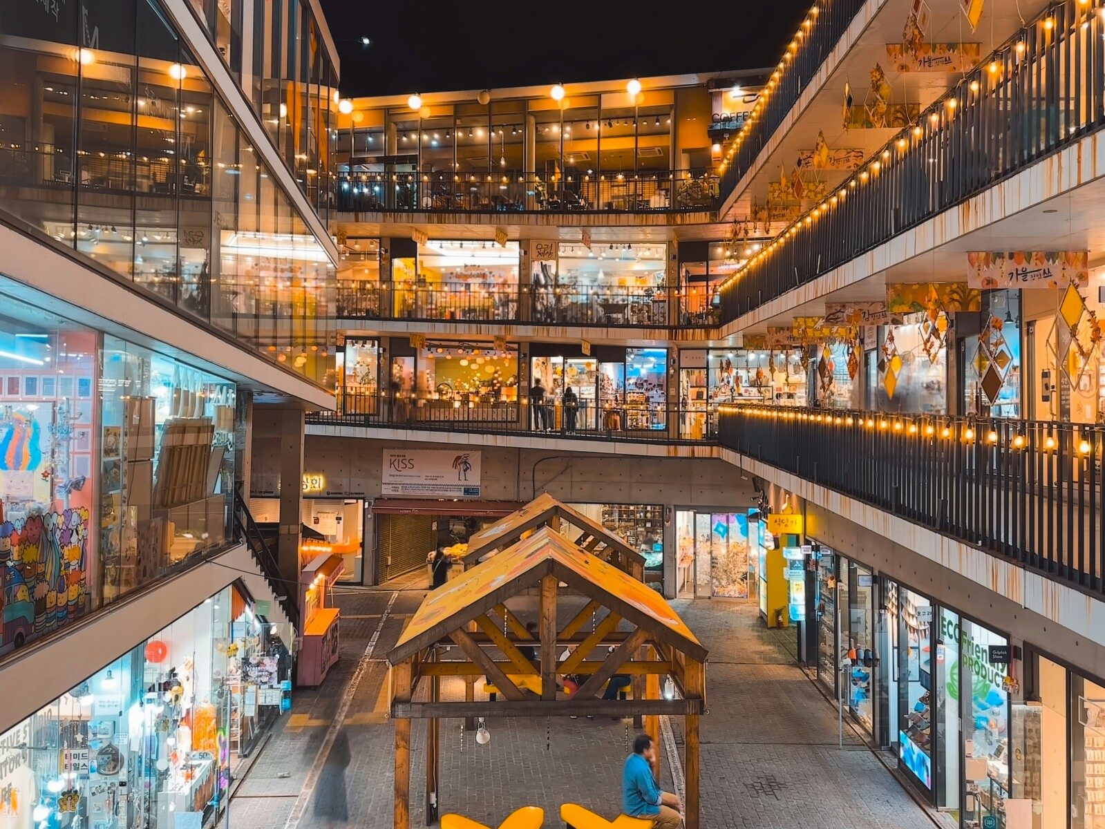 Seoul city lights and trendy shopping districts