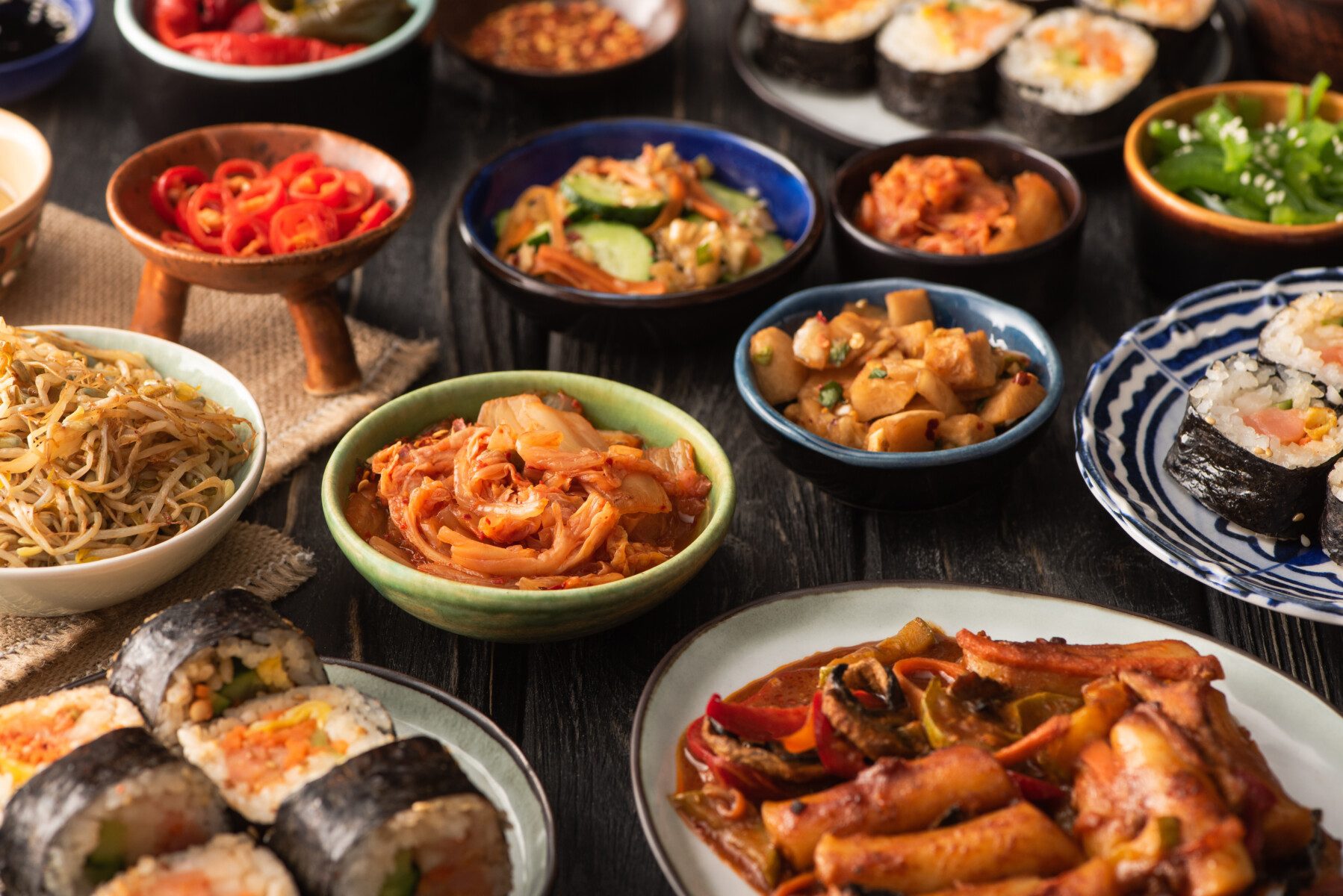 Korean traditional food and cooking class experience